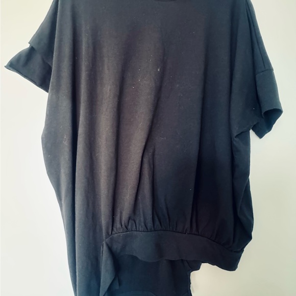 Yohji Yamamoto Black Midi 2pc skirt set, Unique Design, stretchy fabric M - Picture 3 of 16